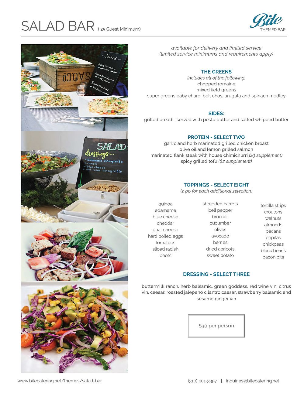 Salad Bite Catering Los Angeles
