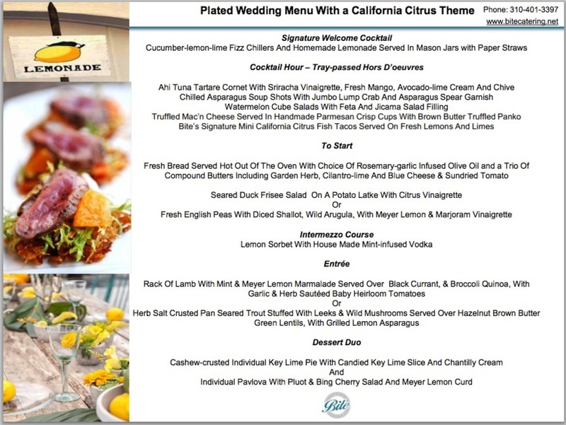 Wedding Catering Menu Idea grand – navokal.com