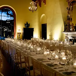 Plated Dinner w/ Evening Light Through Window @ Paramour Estate